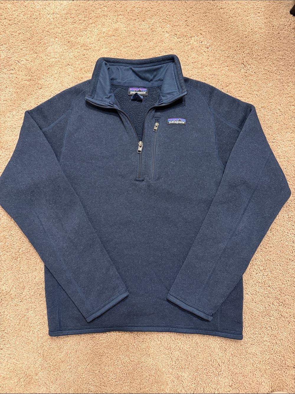 Patagonia Dark Blue Half-Zip Fleece Pullover
